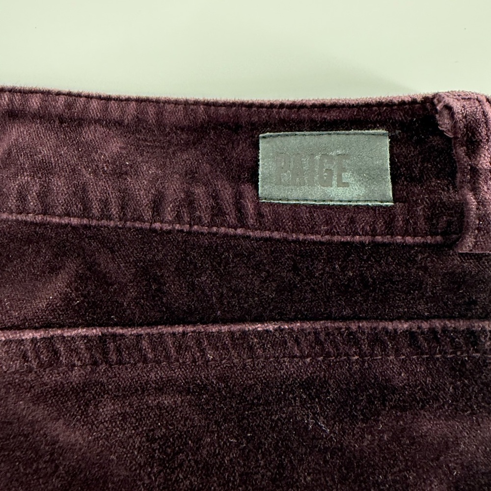 PAIGE Rich Plum Trousers - Picture 8 of 11